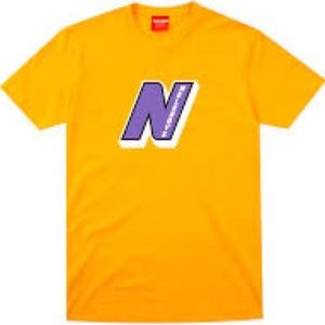 Fullsend NELK Boys Tee FW20 | Gold and Purple | Size XL | Lightly Worn